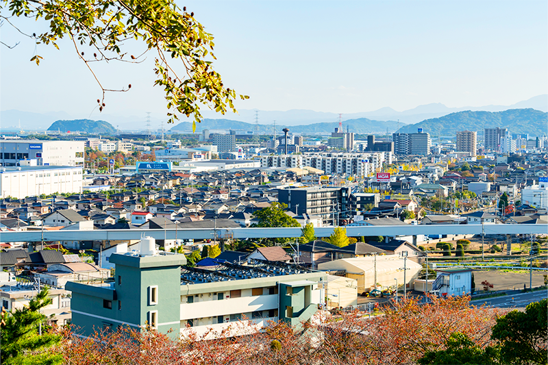 苅田町市街地福岡県苅田町の景色